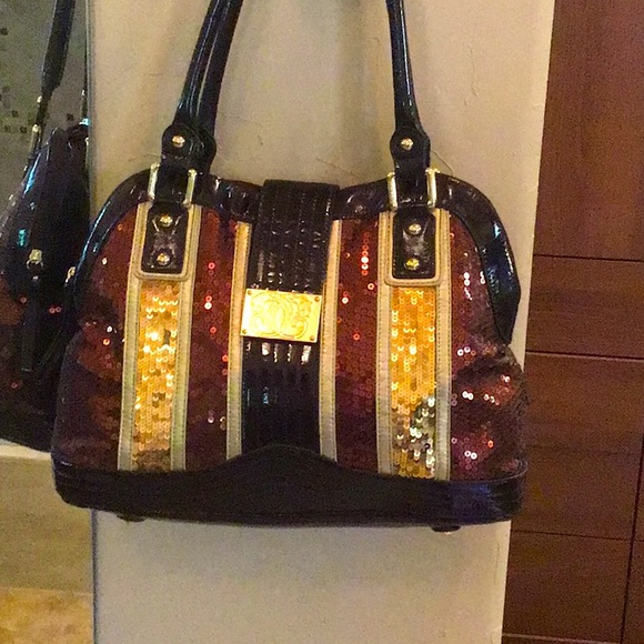 Sharif Handbags - NWOT Sharif 1827 Leather Sequined Handbag